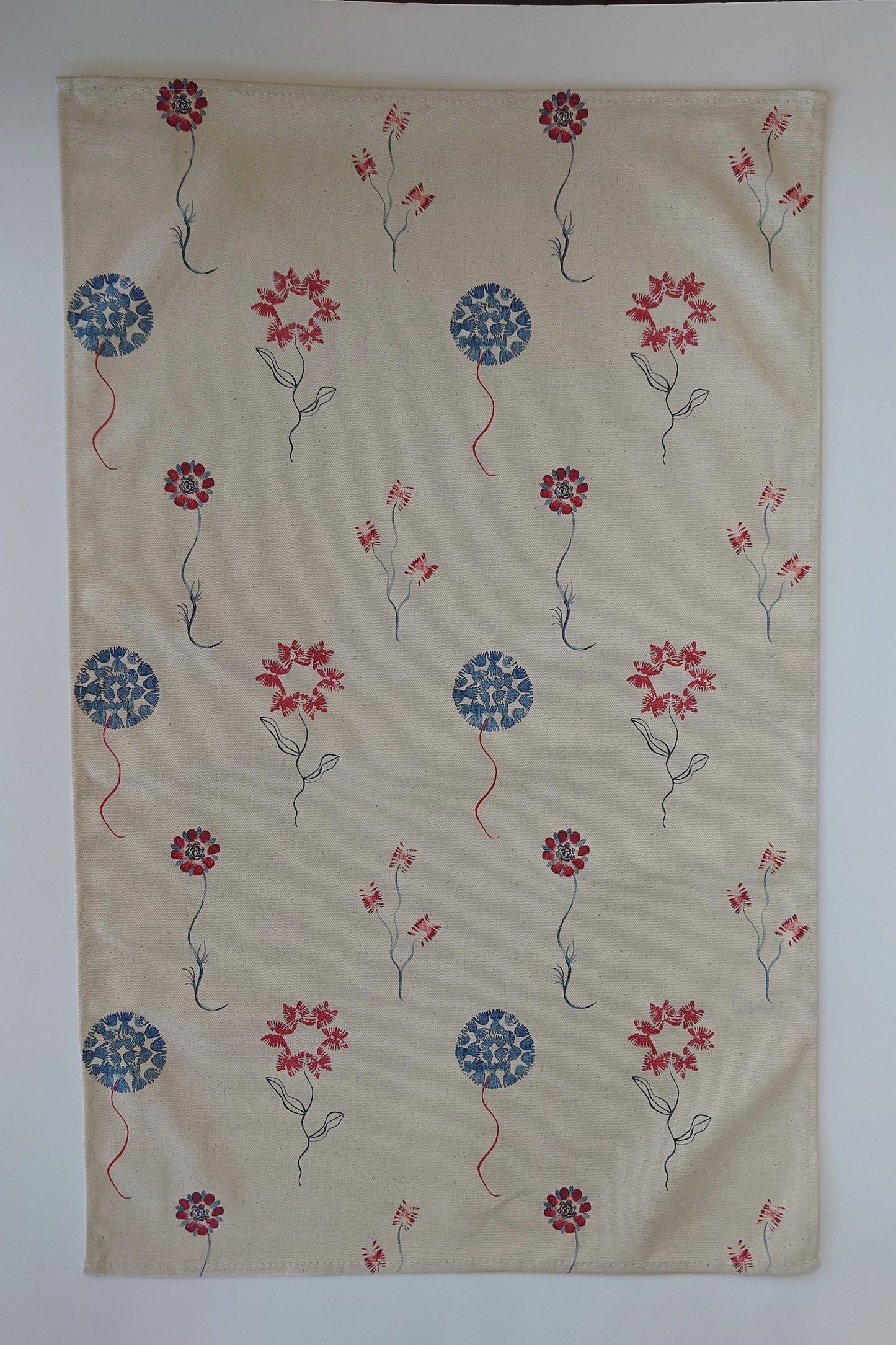 Organic Tea Towel - Machair Bloom Multi