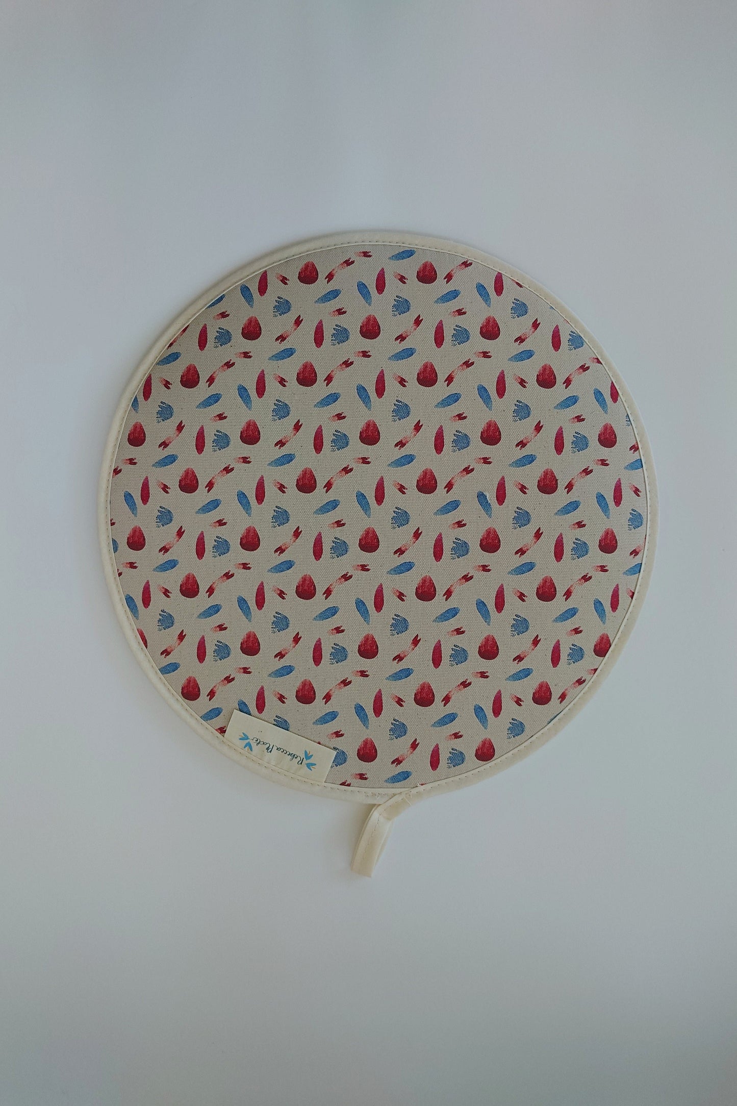 Organic Aga Hob Cover and Table Protector - Machair Petals Multi