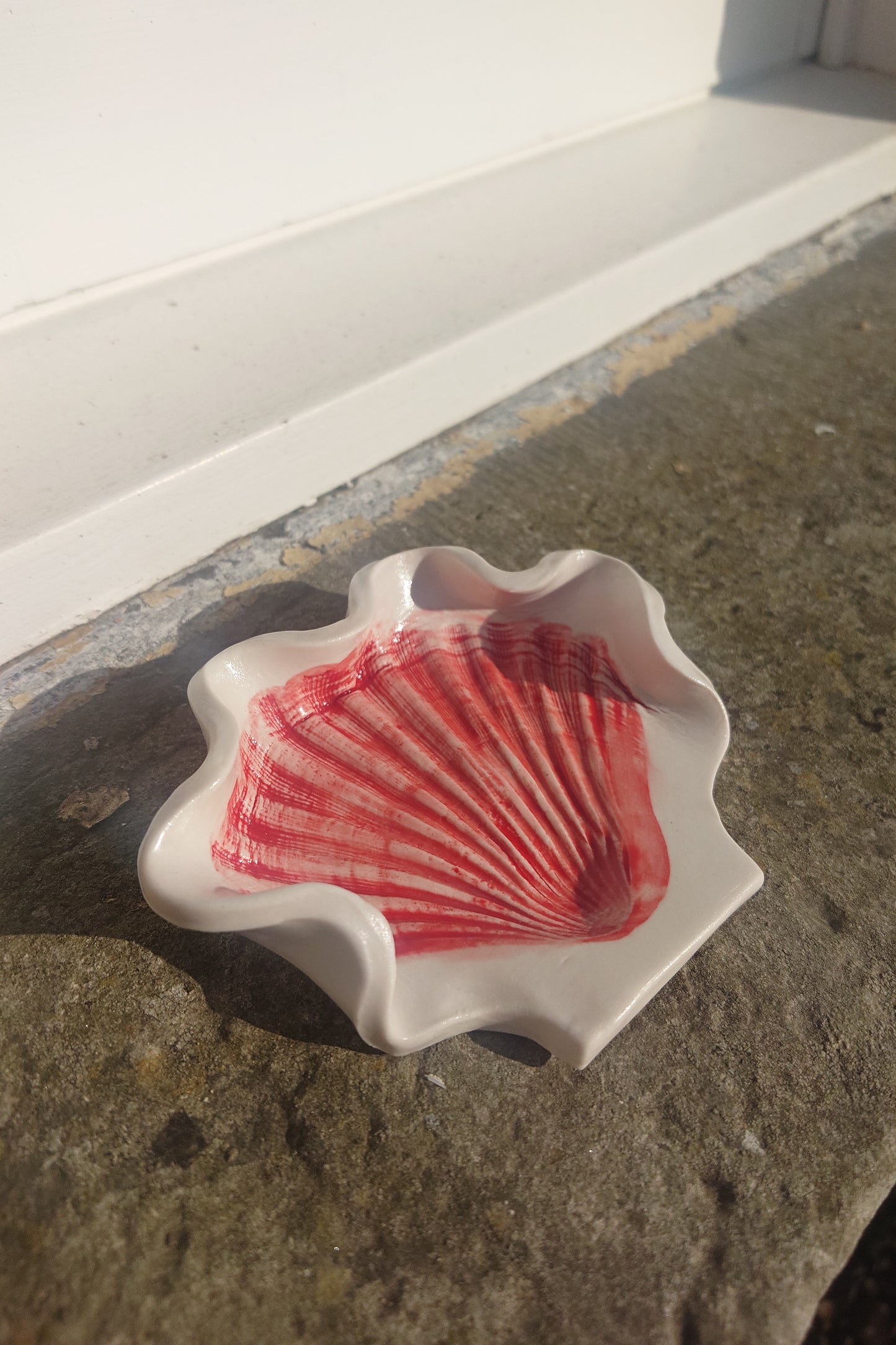 Scallop spoon rest, trinket dish or soap dish - Foreshore Collection