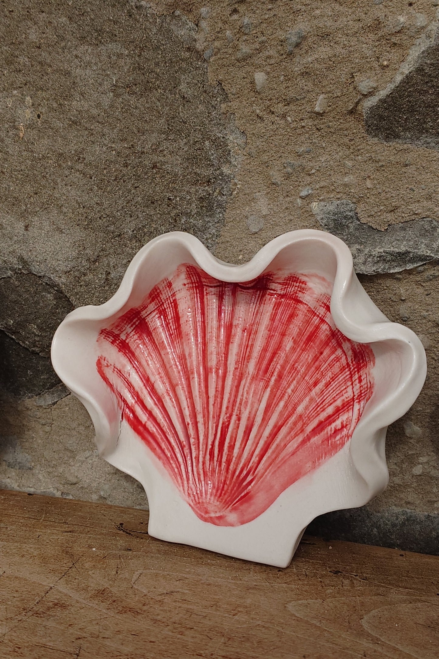 Scallop spoon rest, trinket dish or soap dish - Foreshore Collection