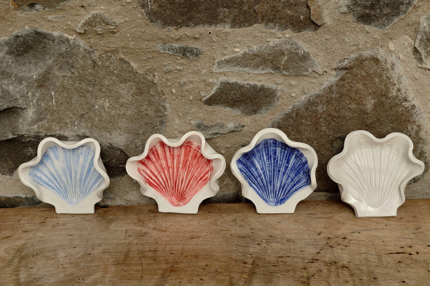 Scallop spoon rest, trinket dish or soap dish - Foreshore Collection