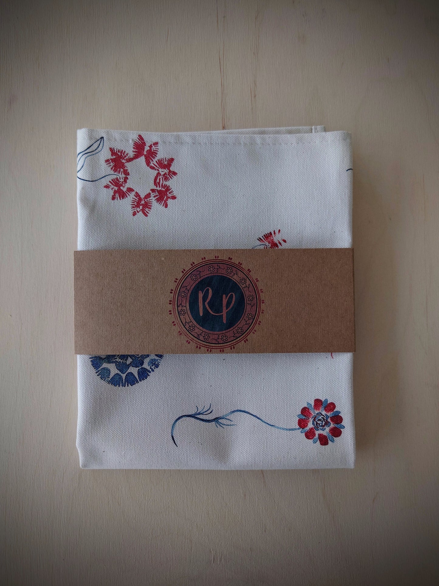 Organic Tea Towel - Machair Bloom Multi