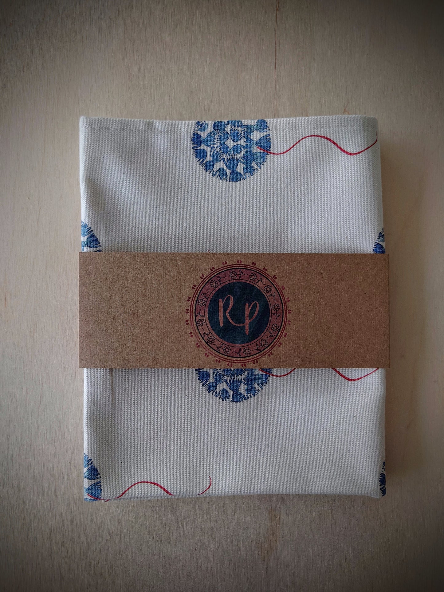 Machair Floret Tea Towel - Blue