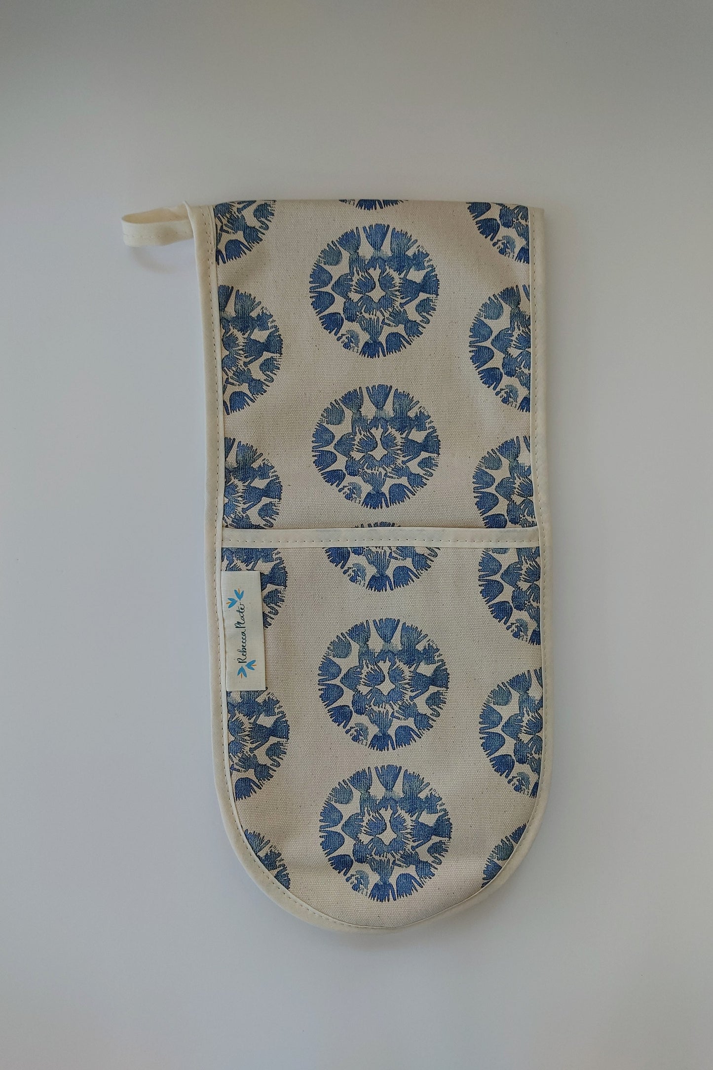 Guante Doble para Horno Machair Clock - Azul