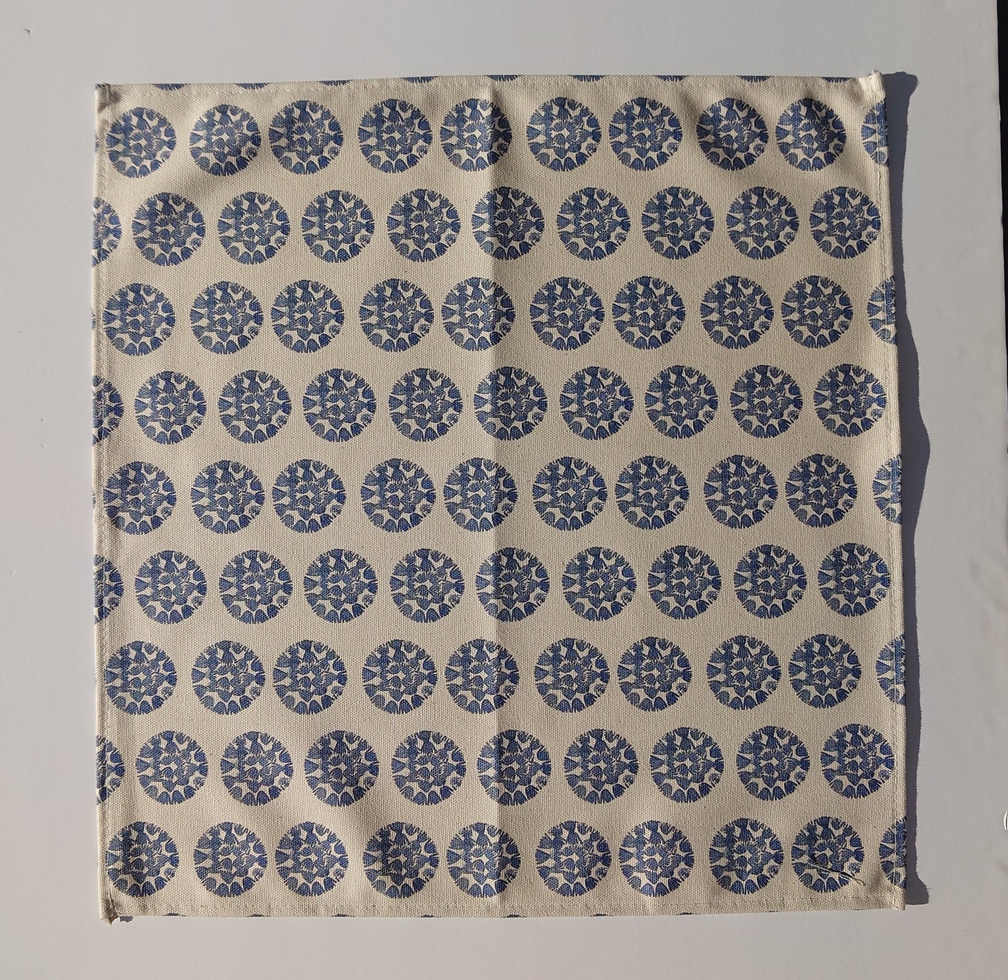 Organic Napkin - Machair Clock Blue