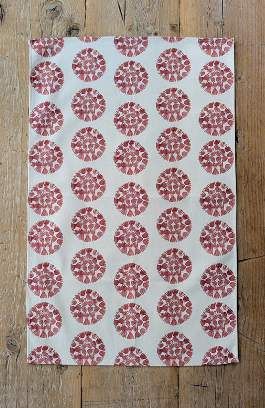Paño de cocina Machair Clock - Rojo 