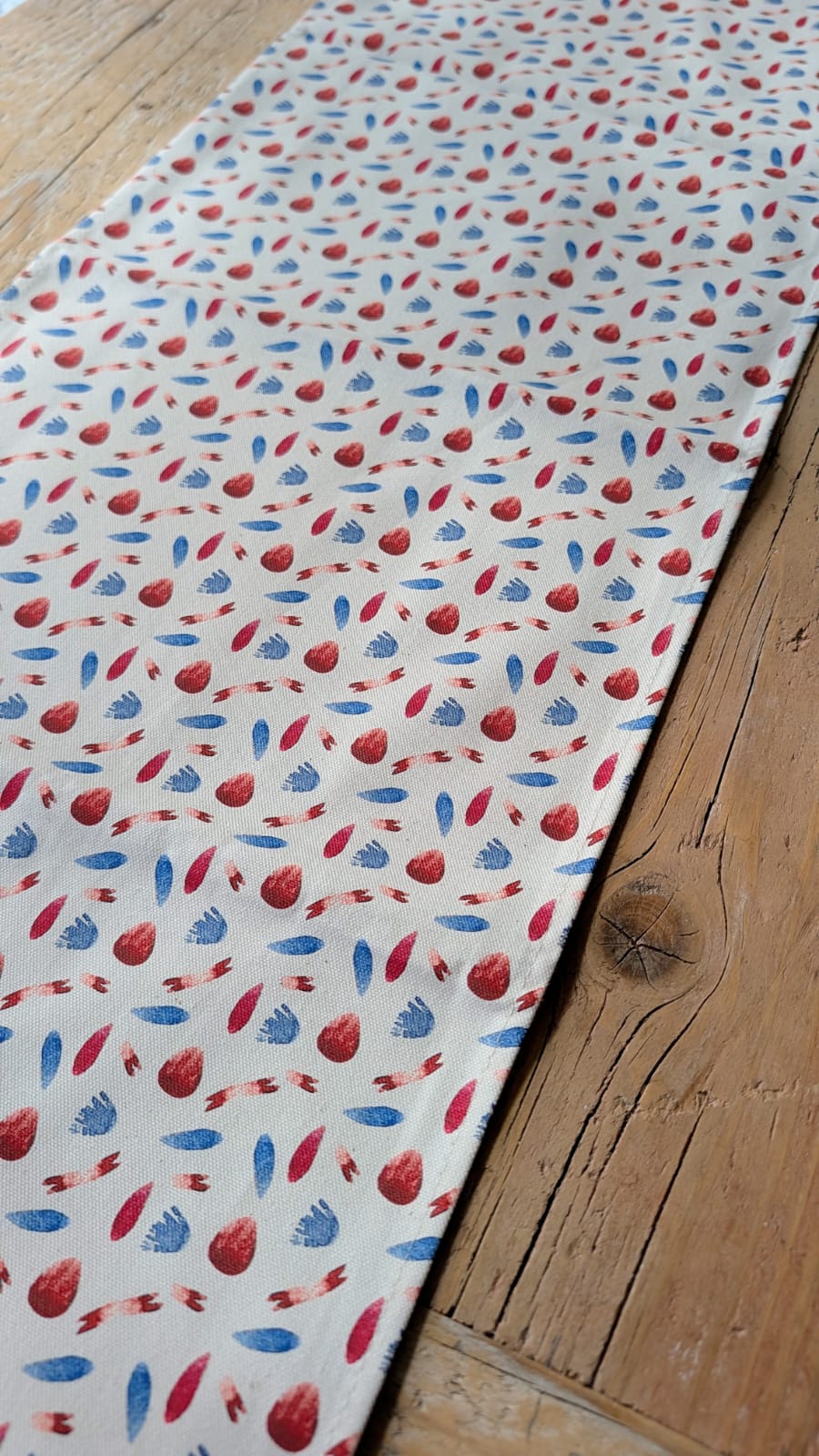 Organic Table Runner - Machair Petals Multi