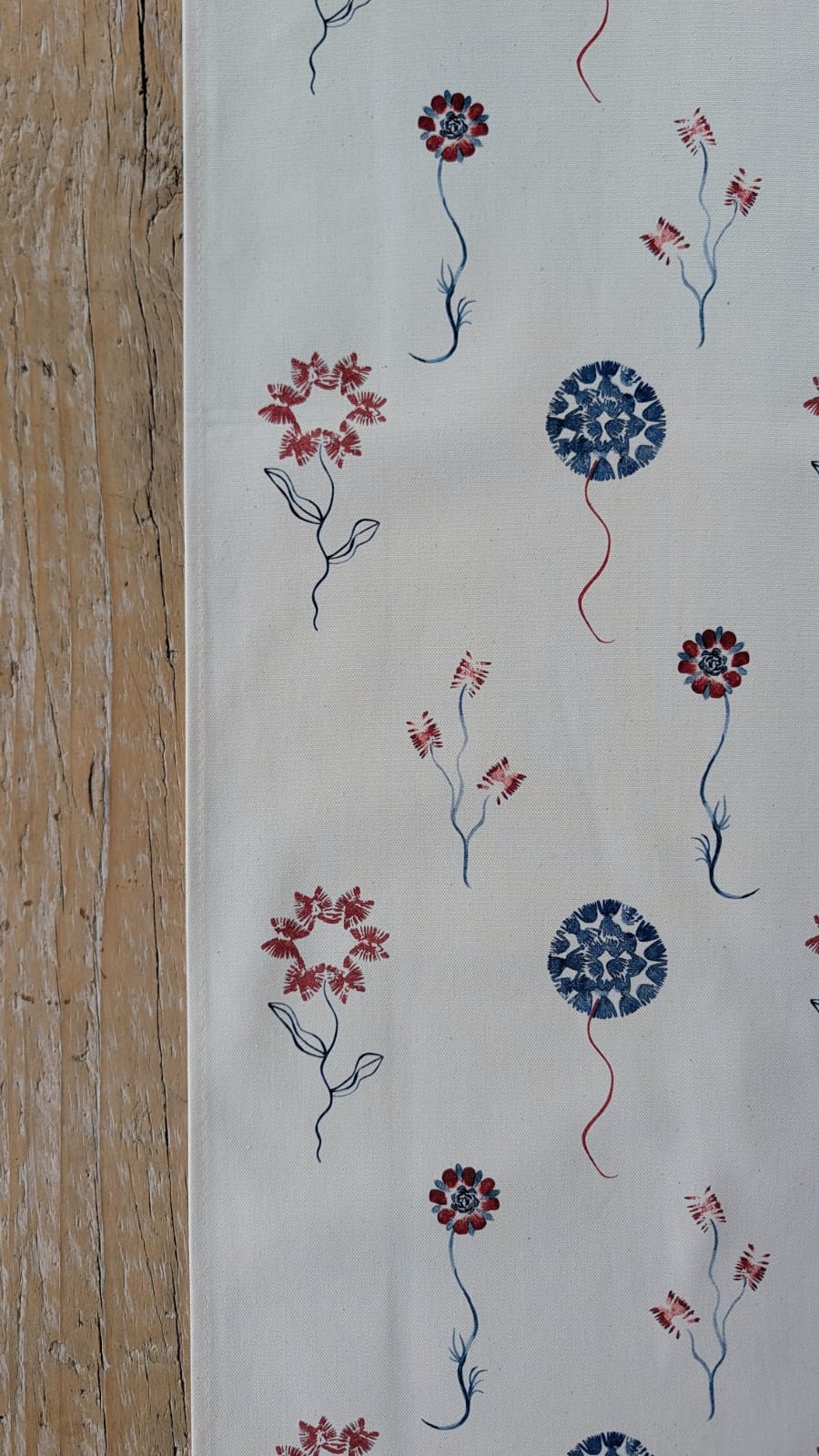 Organic Table Runner - Machair Bloom multi