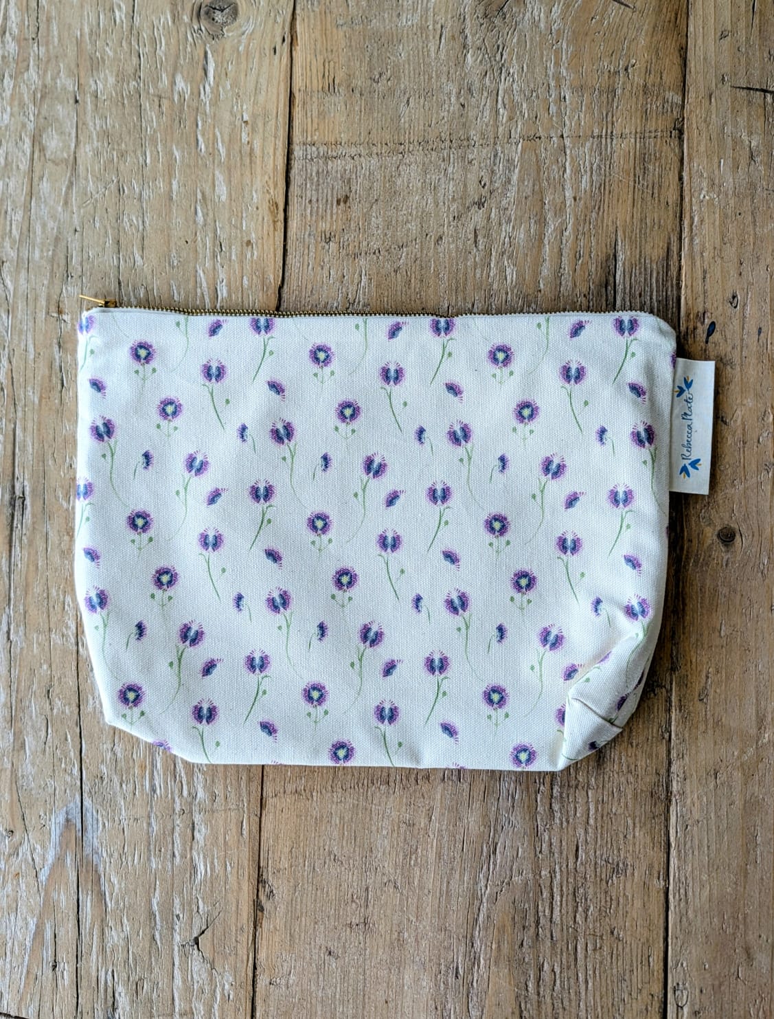 Organic Wash Bag - Wild Meadow Lilac Drift