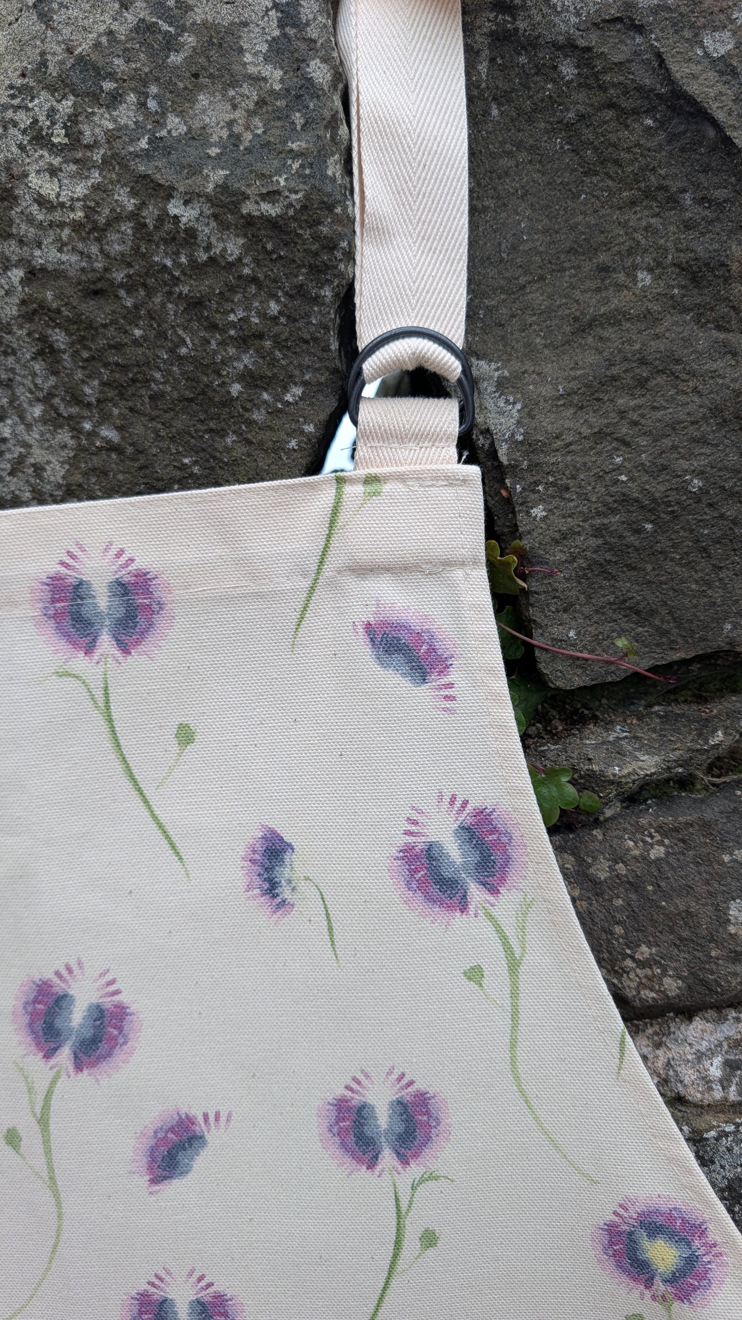 Organic Apron - Wild Meadow Lilac Drift