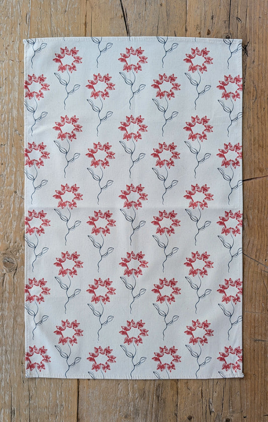 Paño de cocina Machair Flower - Rojo