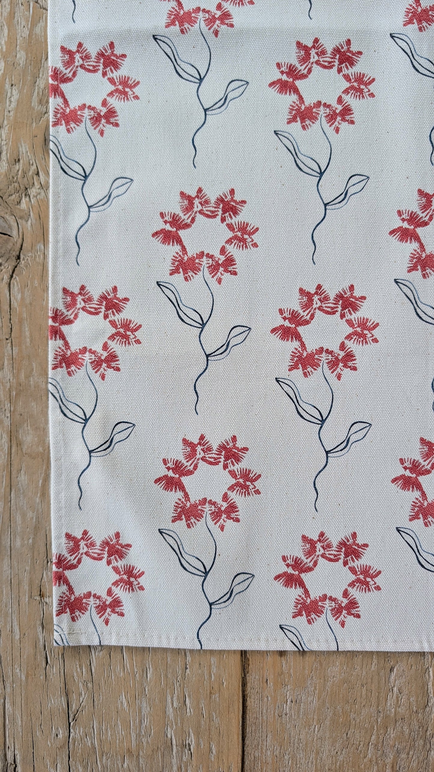 Paño de cocina Machair Flower - Rojo