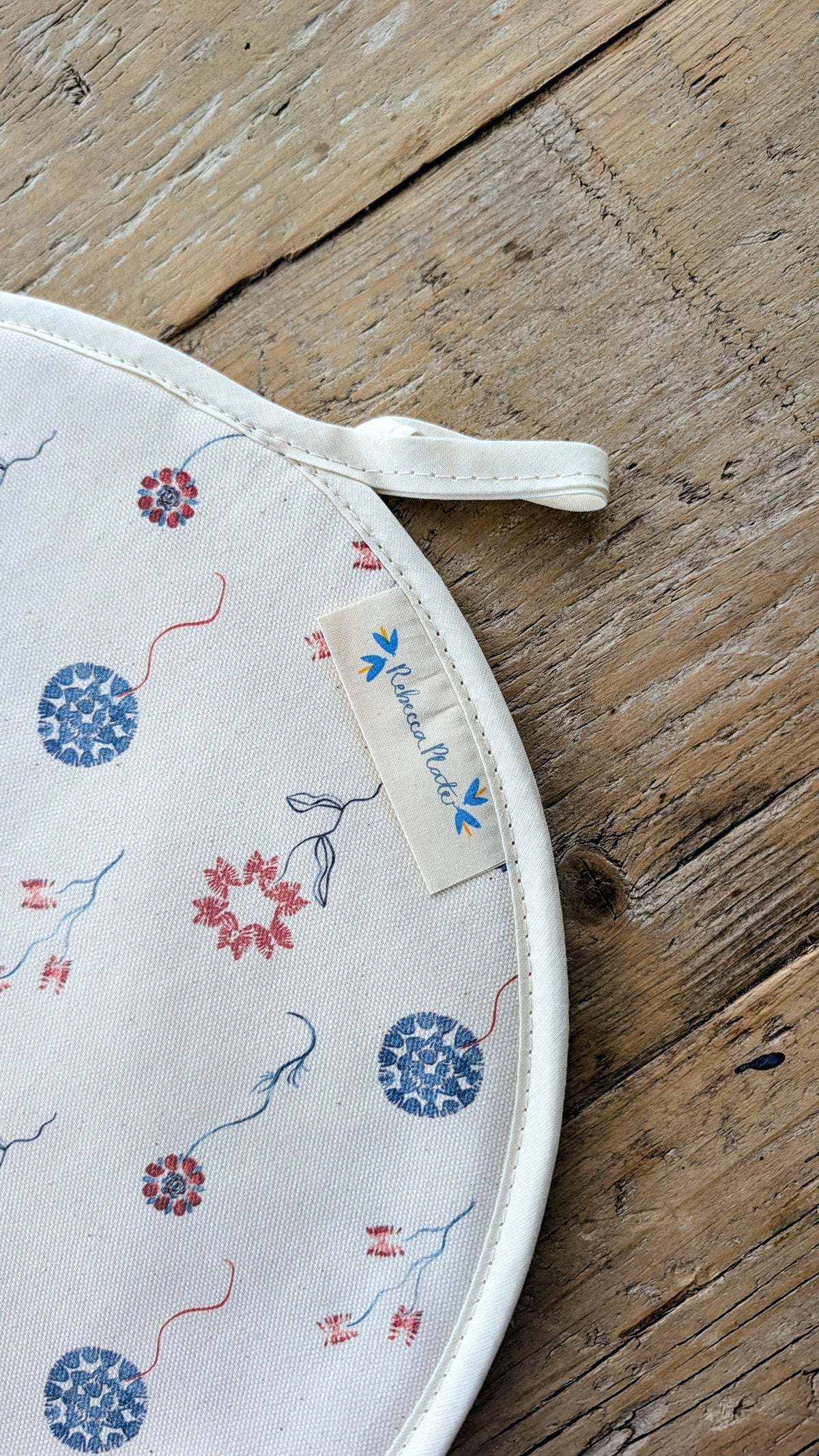 Organic Aga Hob Cover and Table Protector - Machair Bloom