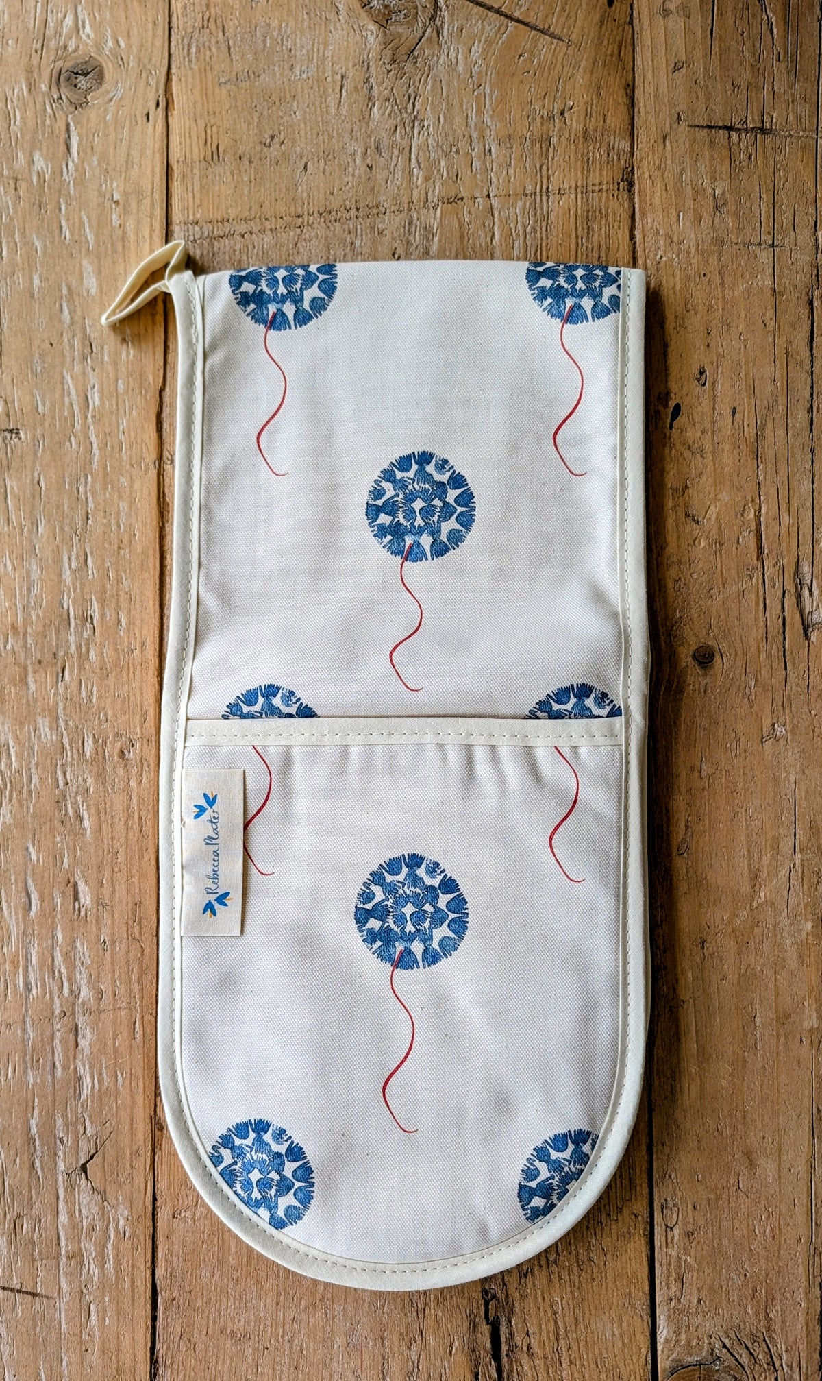 Gant de Four Double Machair Floret - Bleu