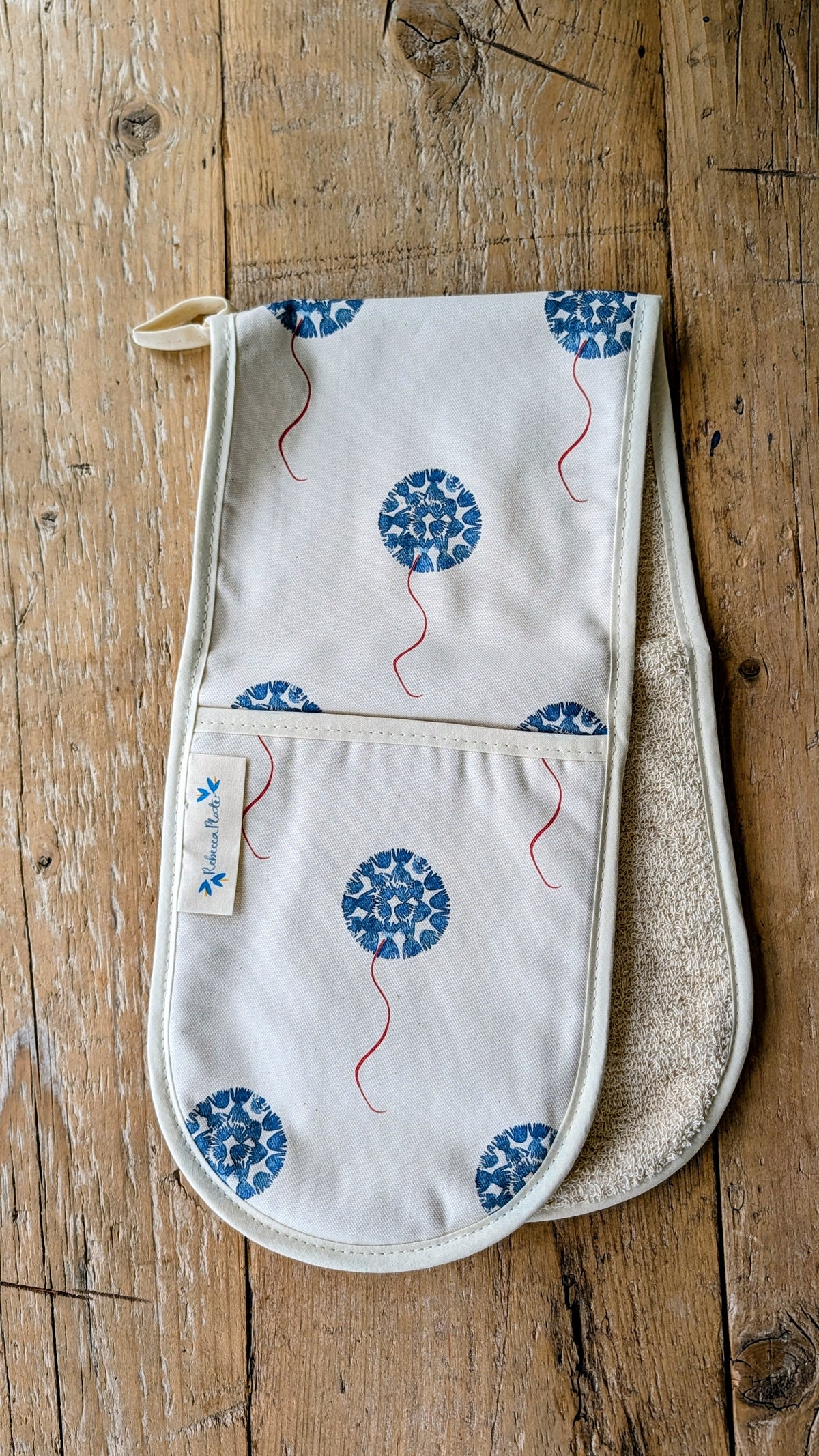 Gant de Four Double Machair Floret - Bleu