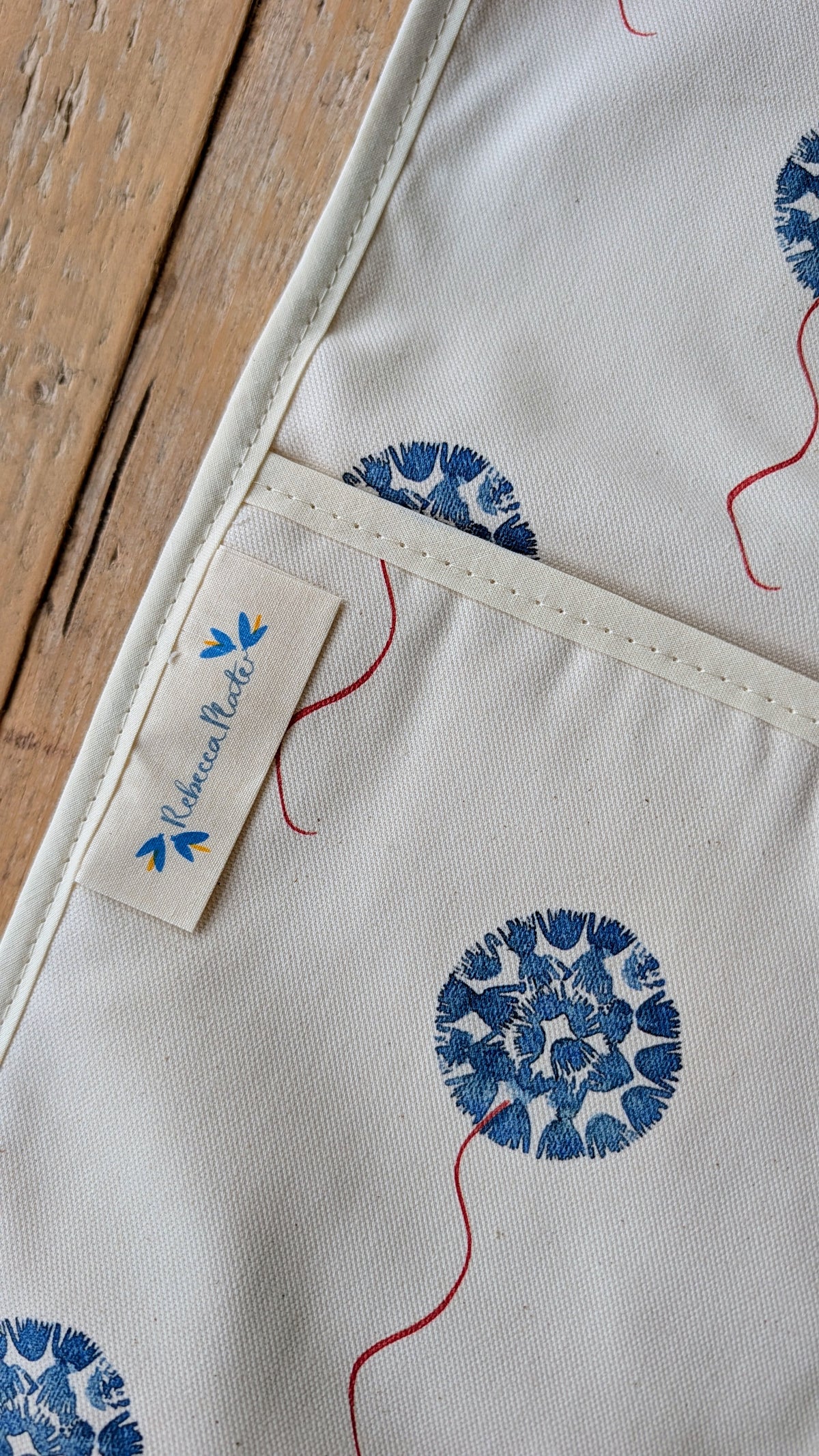 Gant de Four Double Machair Floret - Bleu