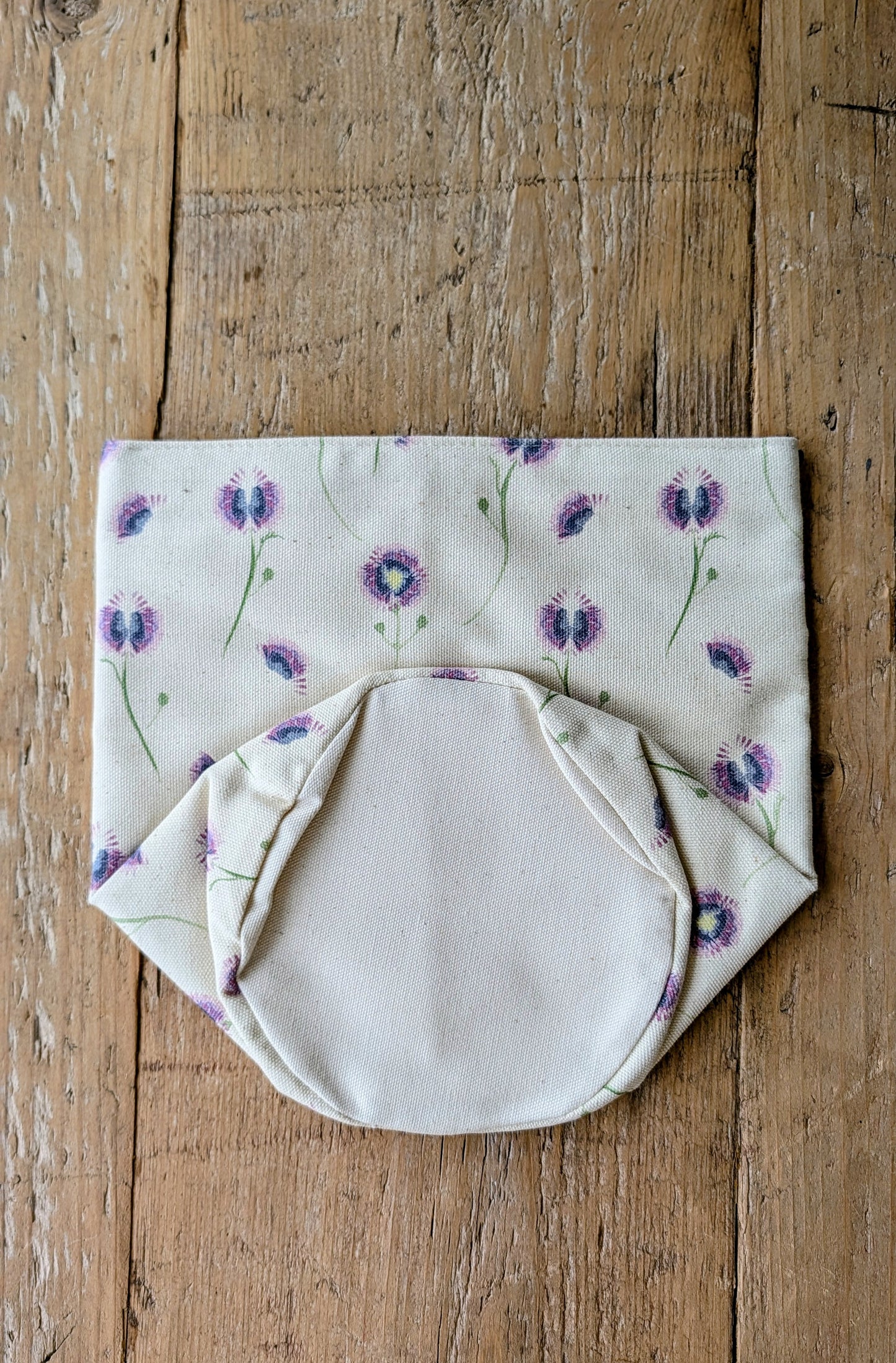 Organic Pot Bag and Storage Tidy - Wild Meadow Lilac Drift