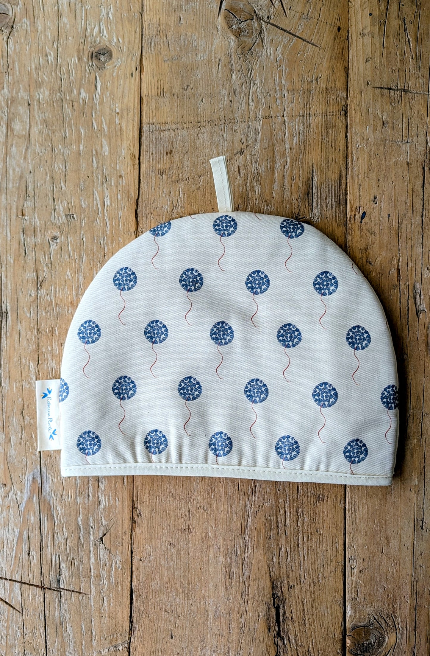 Organic Tea Cosy - Machair Floret Blue