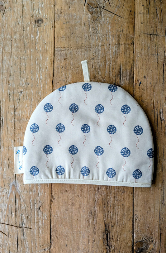 Organic Tea Cosy - Machair Floret Blue