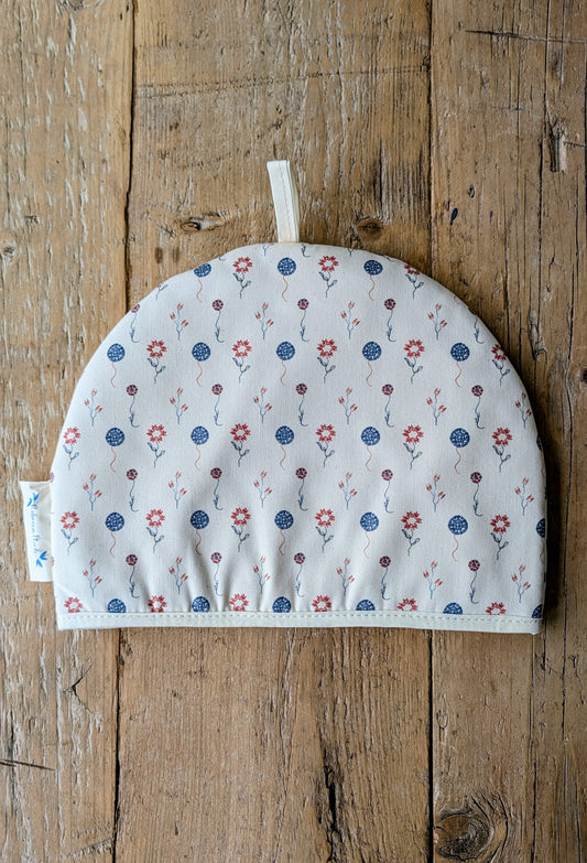 Organic Tea Cosy - Machair Bloom Multi (Small scale)