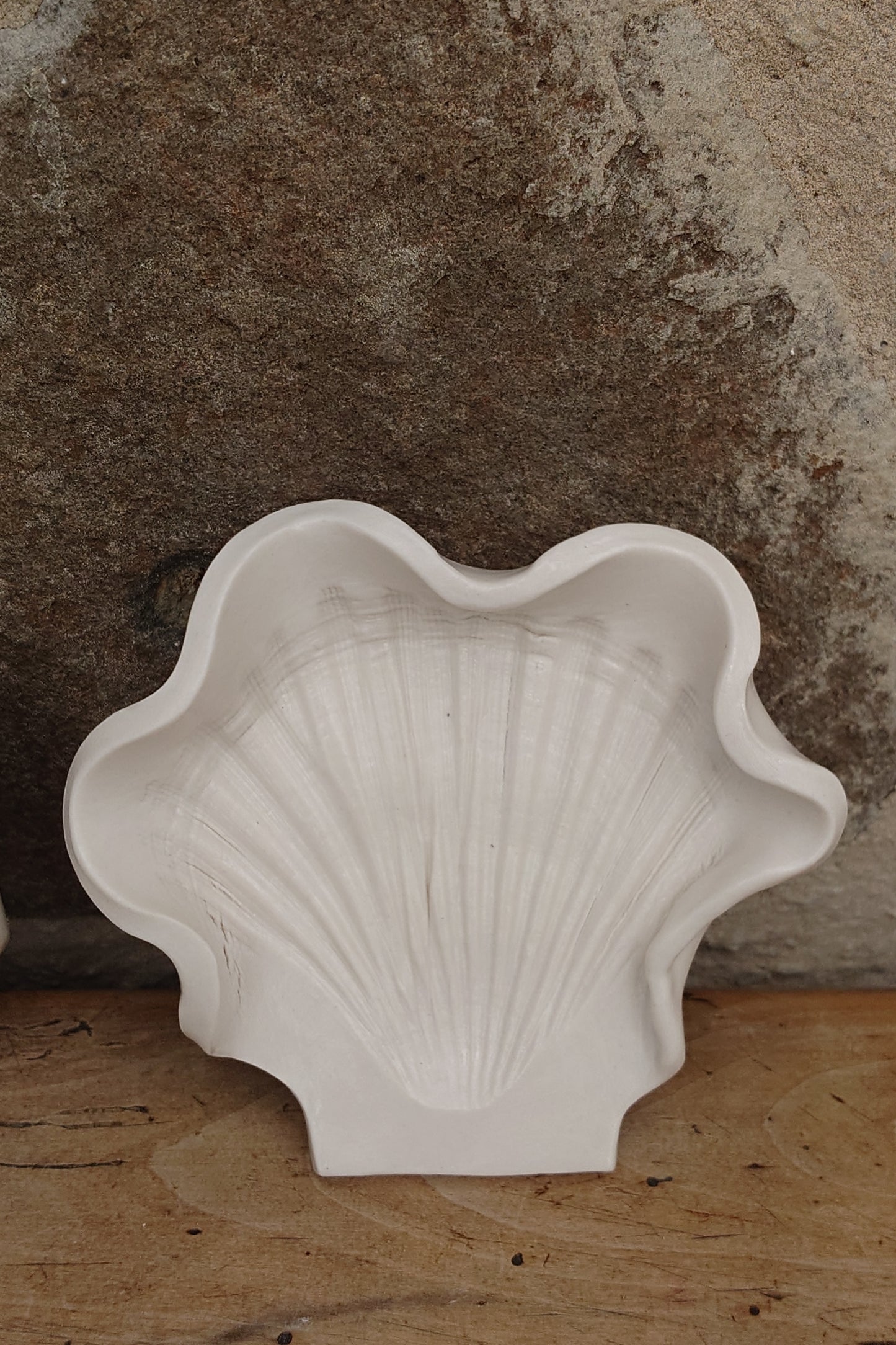Scallop spoon rest, trinket dish or soap dish - Foreshore Collection