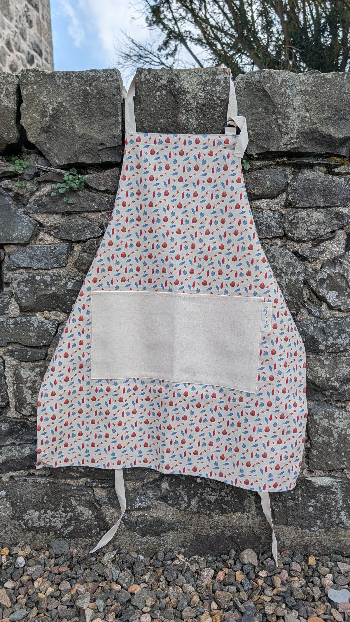 Organic Apron - Machair Petals Multi